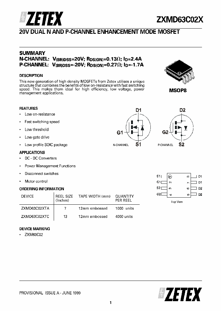ZXMD63C02XTA_6495866.PDF Datasheet
