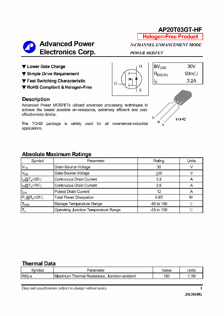 AP20T03GT-HF_6516754.PDF Datasheet