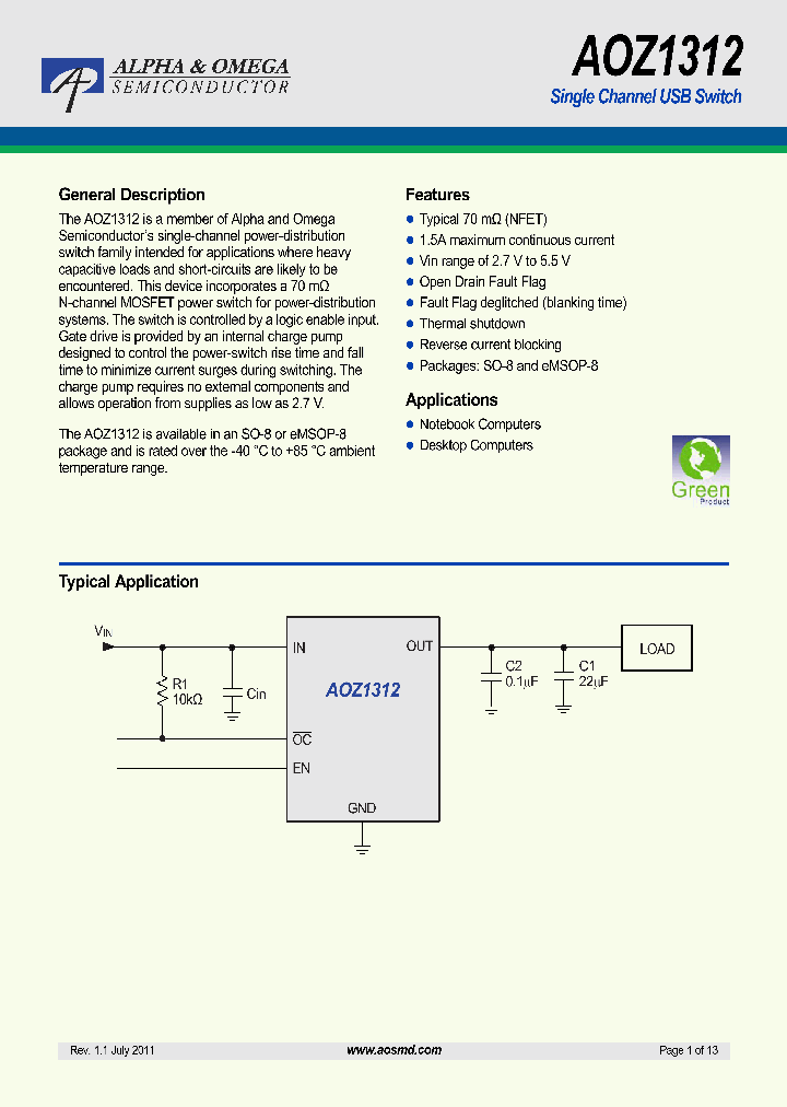AOZ1312_6522503.PDF Datasheet