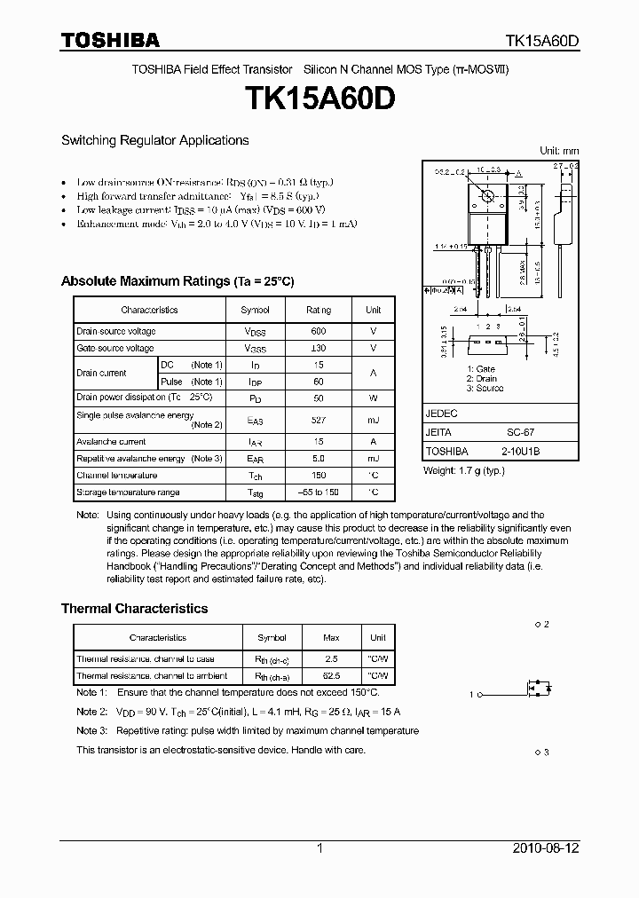 TK15A60D_6523718.PDF Datasheet