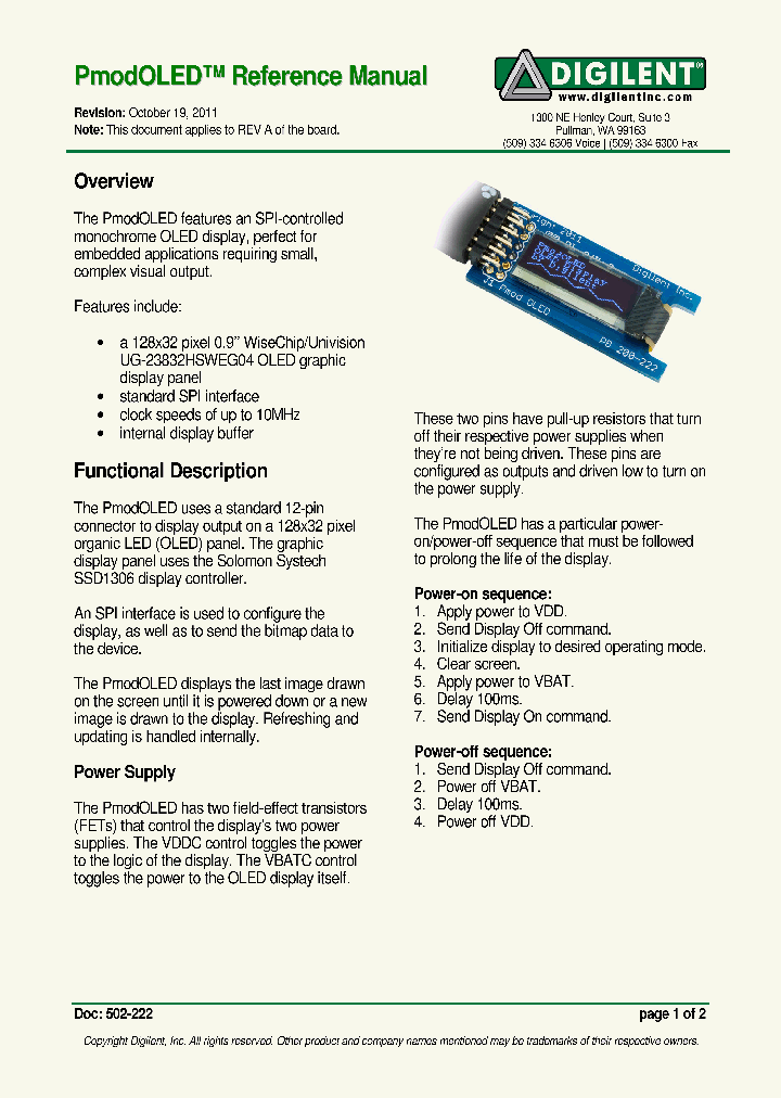 PMODOLEDRM_6534244.PDF Datasheet