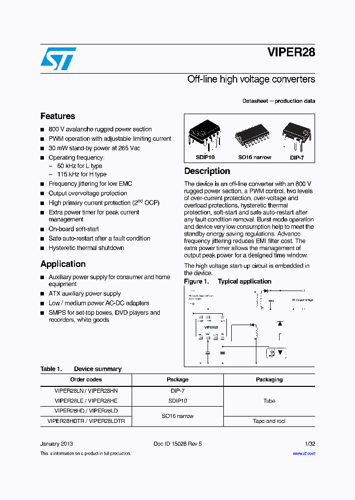 VIPER28LD_6564738.PDF Datasheet