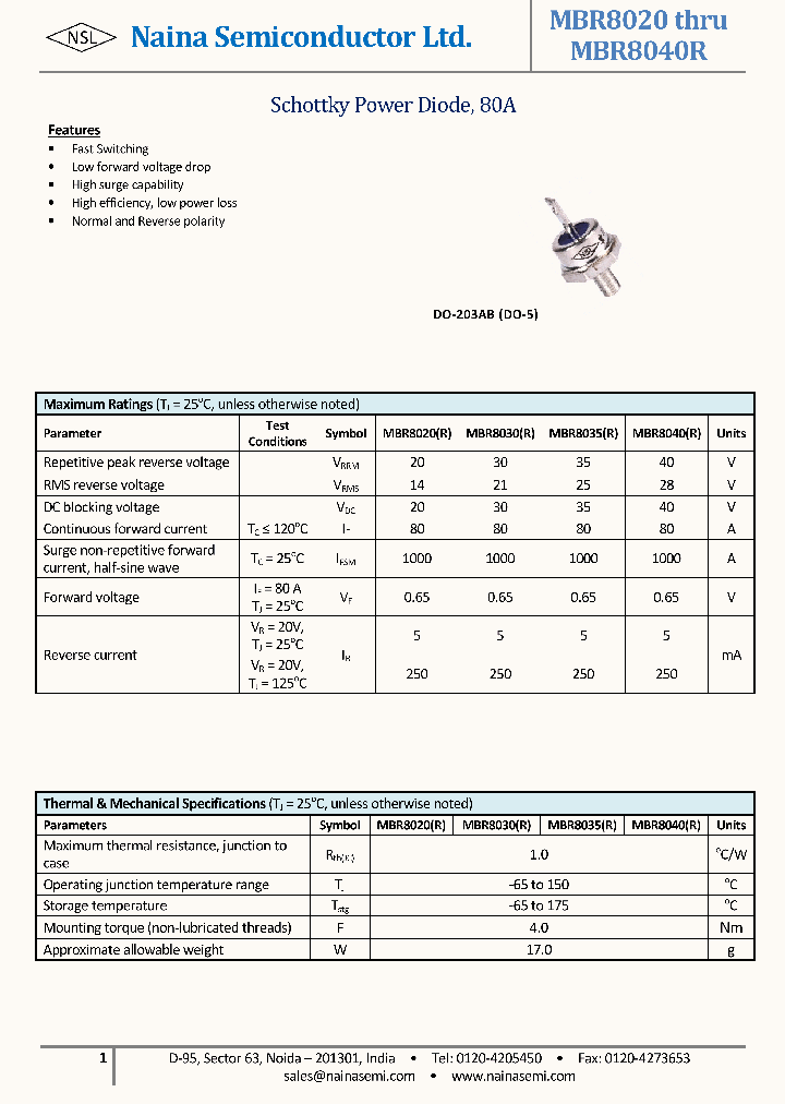 MBR8020_6597914.PDF Datasheet