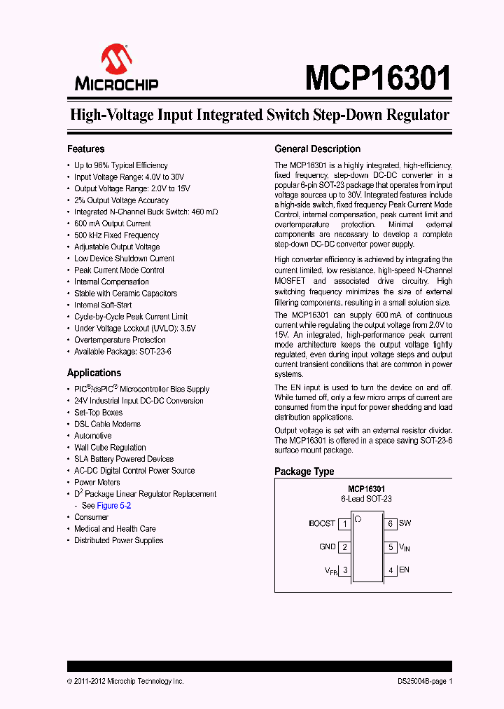 MCP16301T_6600050.PDF Datasheet