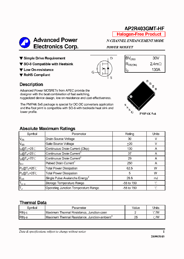 AP2R403GMT-HF_6602417.PDF Datasheet