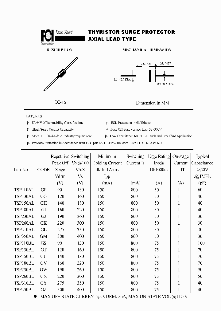 TSP310AL_6605318.PDF Datasheet