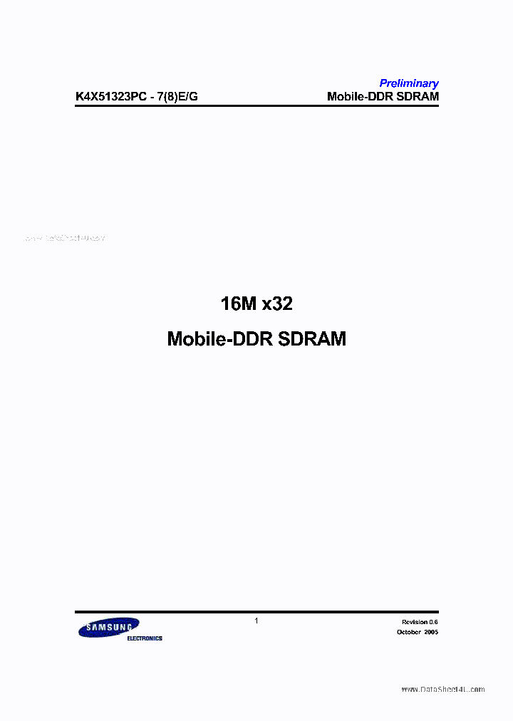 K4X51323PC-8G_6608827.PDF Datasheet