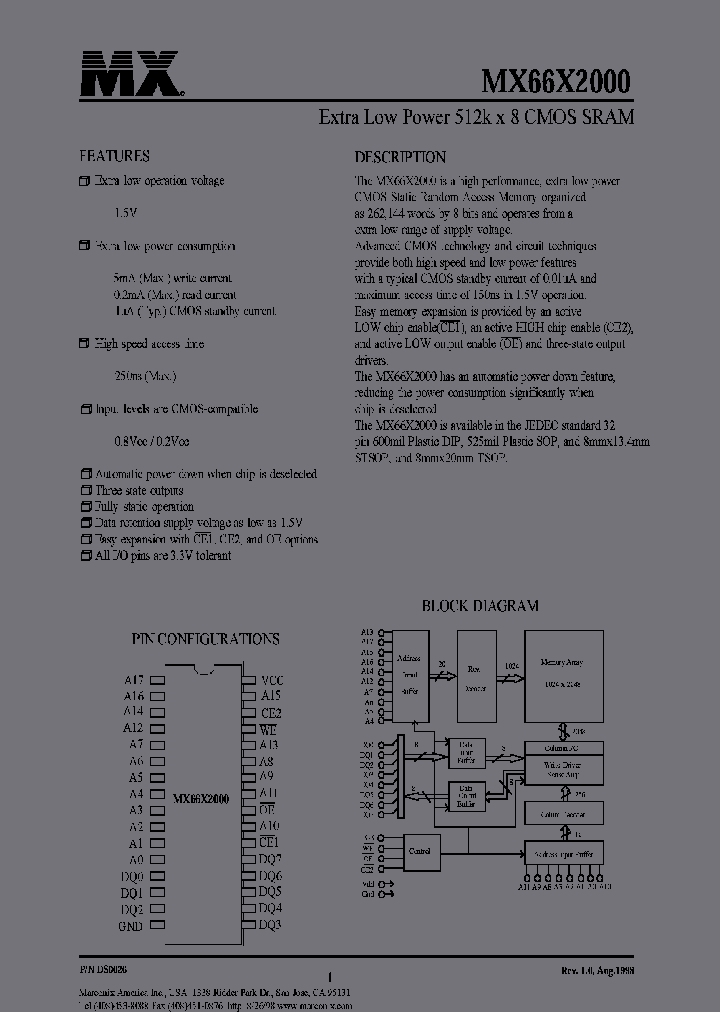 MX66LV2000STRC-25_6621805.PDF Datasheet