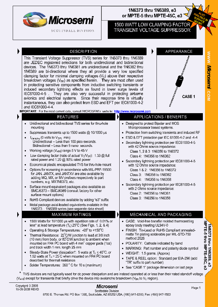 1N6374TR_6621374.PDF Datasheet