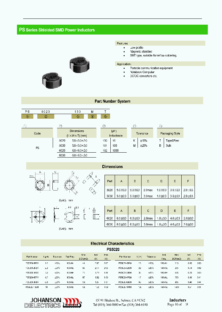 PS5020-220MB_6639525.PDF Datasheet