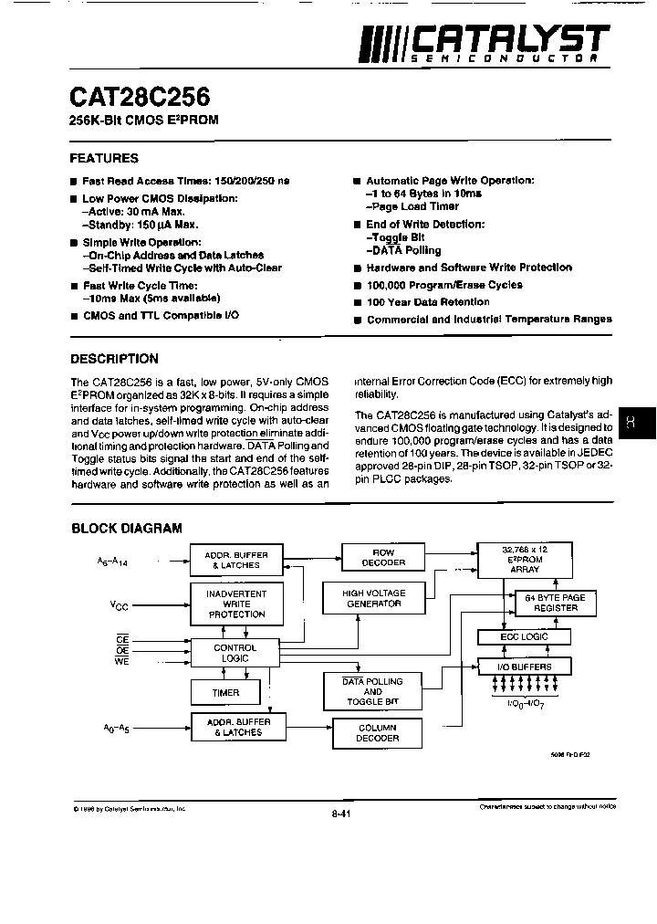 CAT28C256HT14-15TE13_6642536.PDF Datasheet