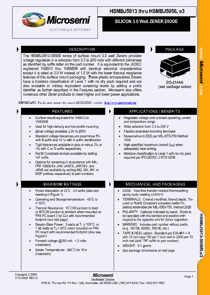 MQHSMBJ5915DE3TR_6659567.PDF Datasheet