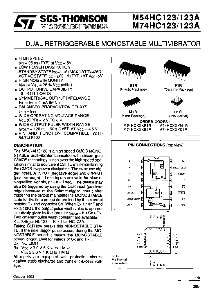 M74HC123AC1R_6663104.PDF Datasheet