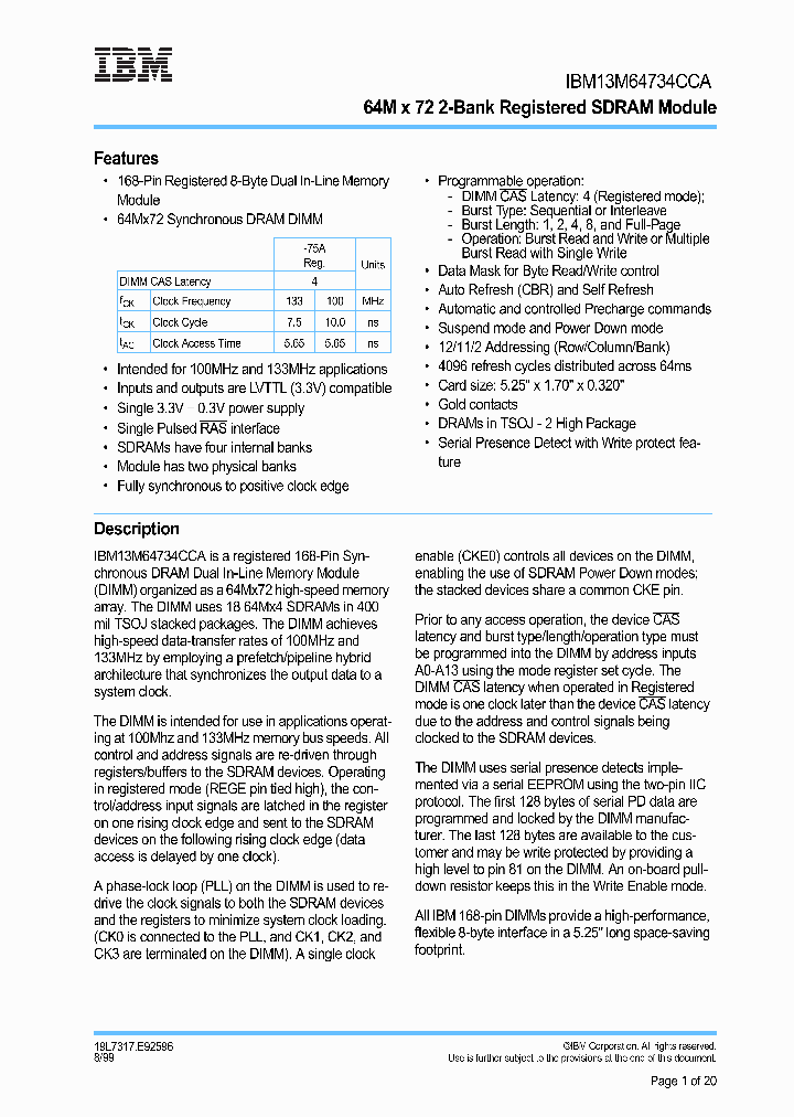 IBM13M64734CCA-75AY_6673052.PDF Datasheet