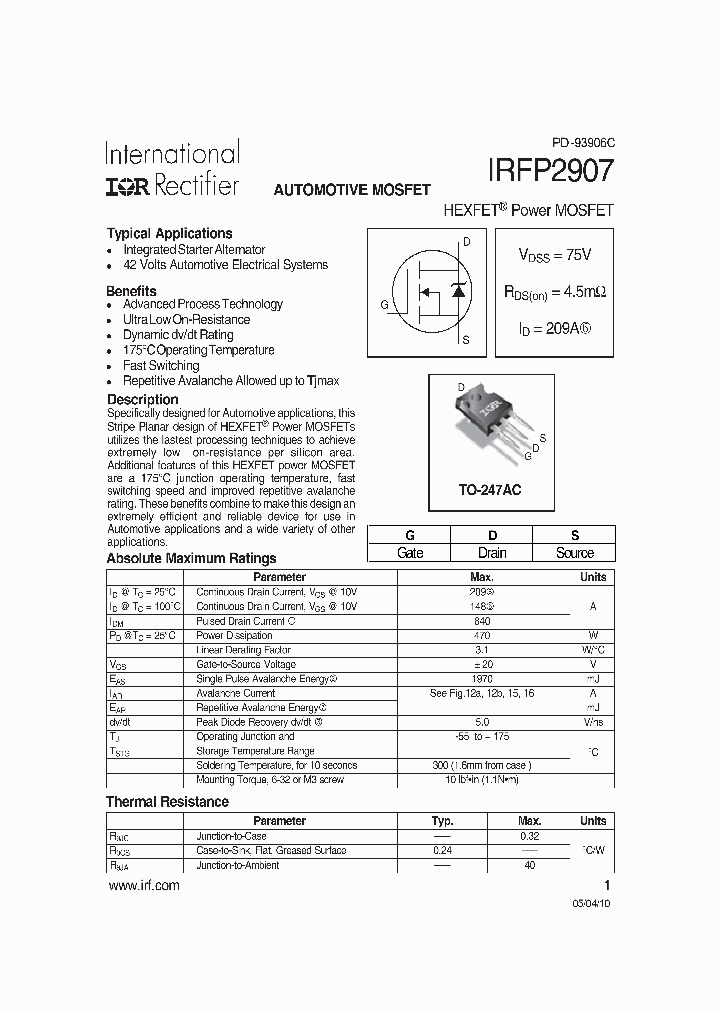 IRFP2907_6675388.PDF Datasheet