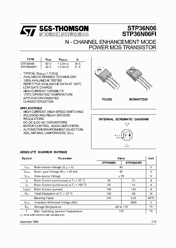 STP36N06_6687614.PDF Datasheet