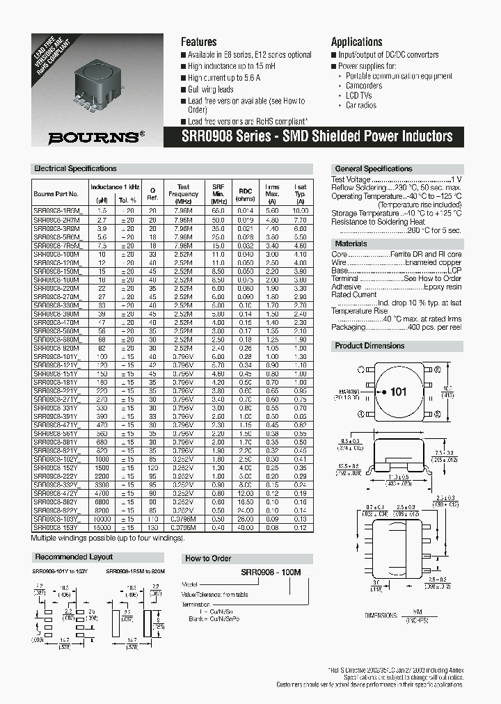 SRR0908-102Y_6695336.PDF Datasheet