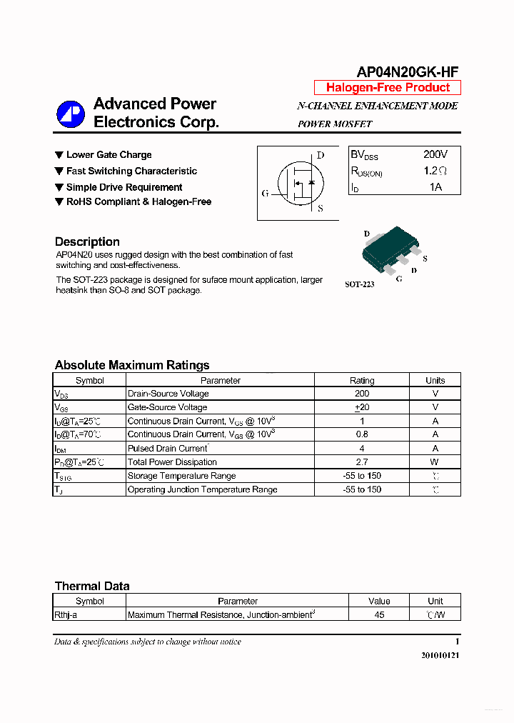 AP04N20GK-HF_6931362.PDF Datasheet