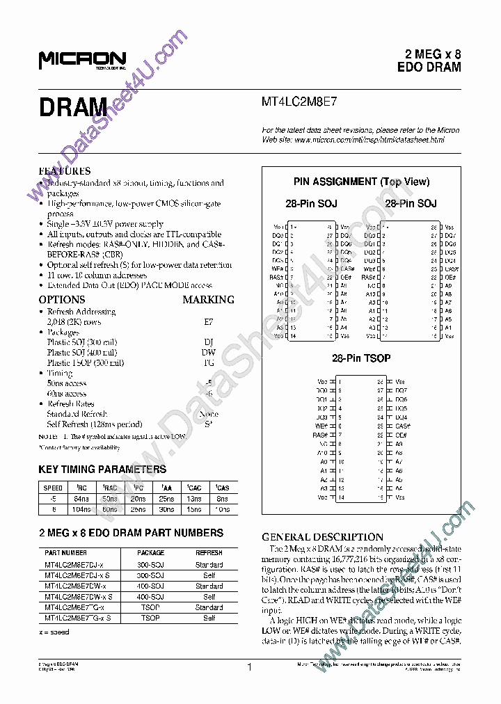 MT4LC2M8E7_6934045.PDF Datasheet