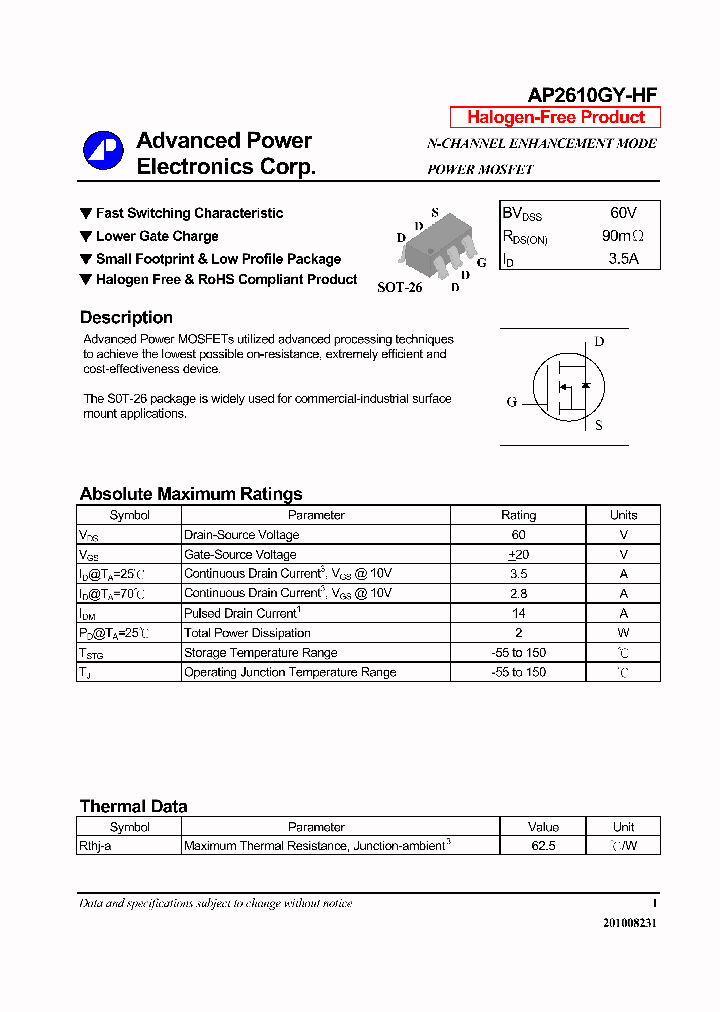 AP2610GY-HF_6934495.PDF Datasheet