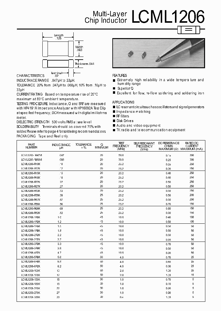 LCML1206-R068M_6720399.PDF Datasheet