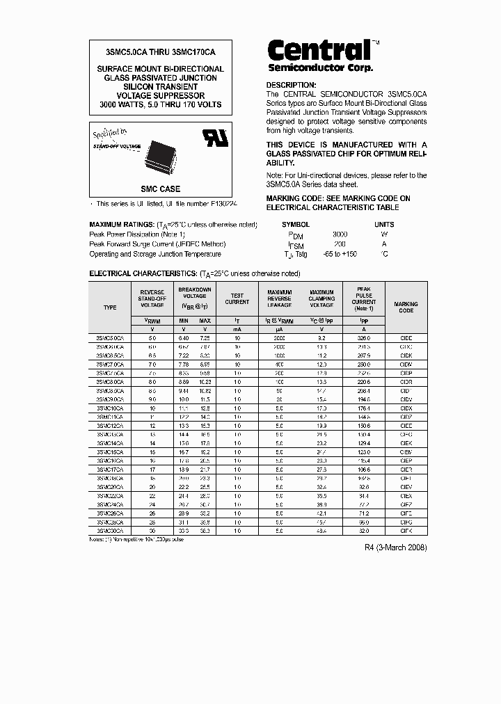 3SMC90CABKLEADFREE_6726814.PDF Datasheet