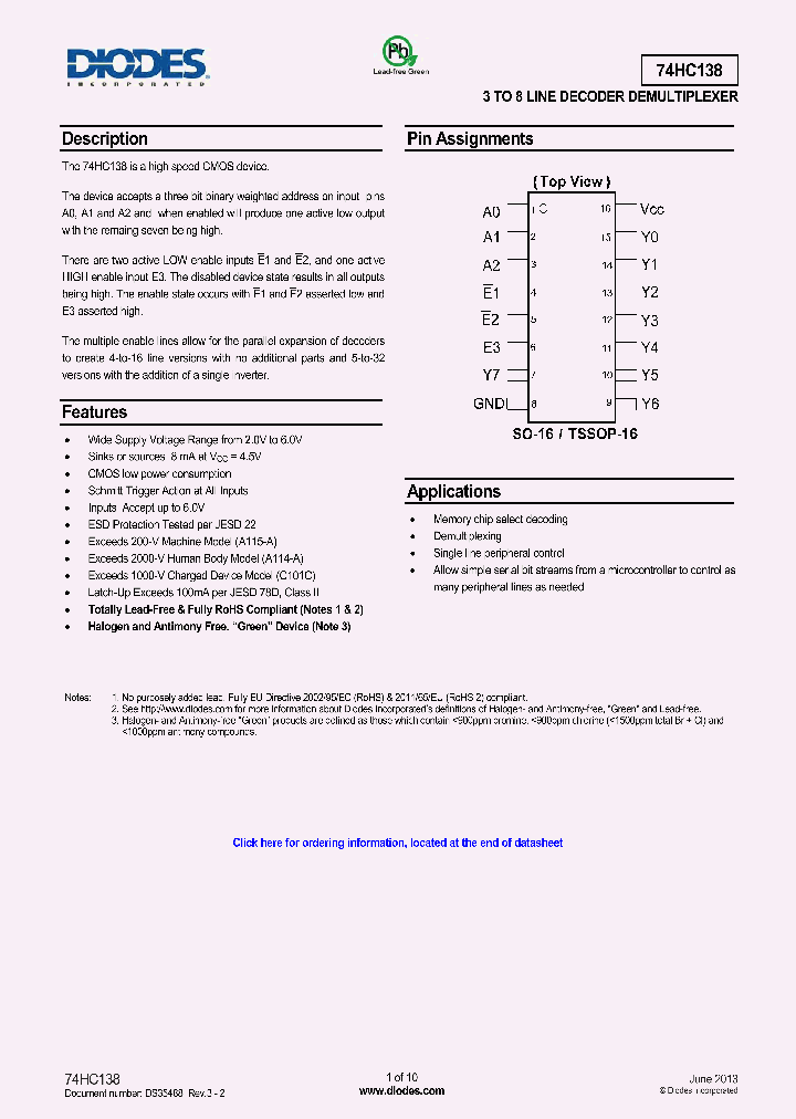 74HC138S16-13_6936497.PDF Datasheet