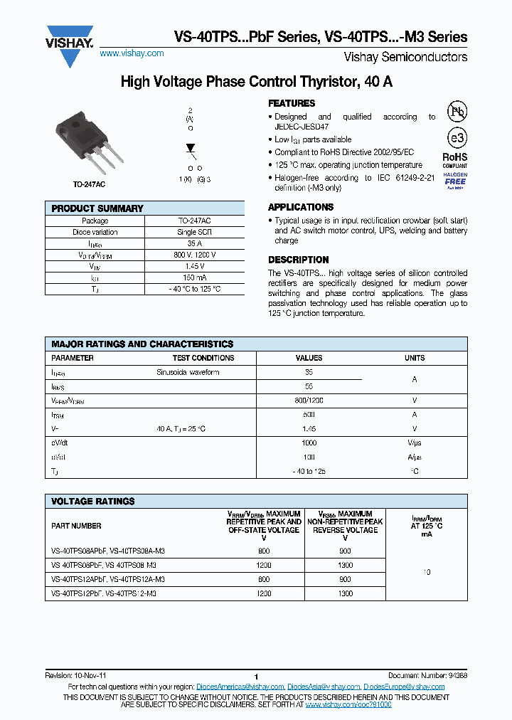 VS-40TPS12PBF_6938225.PDF Datasheet