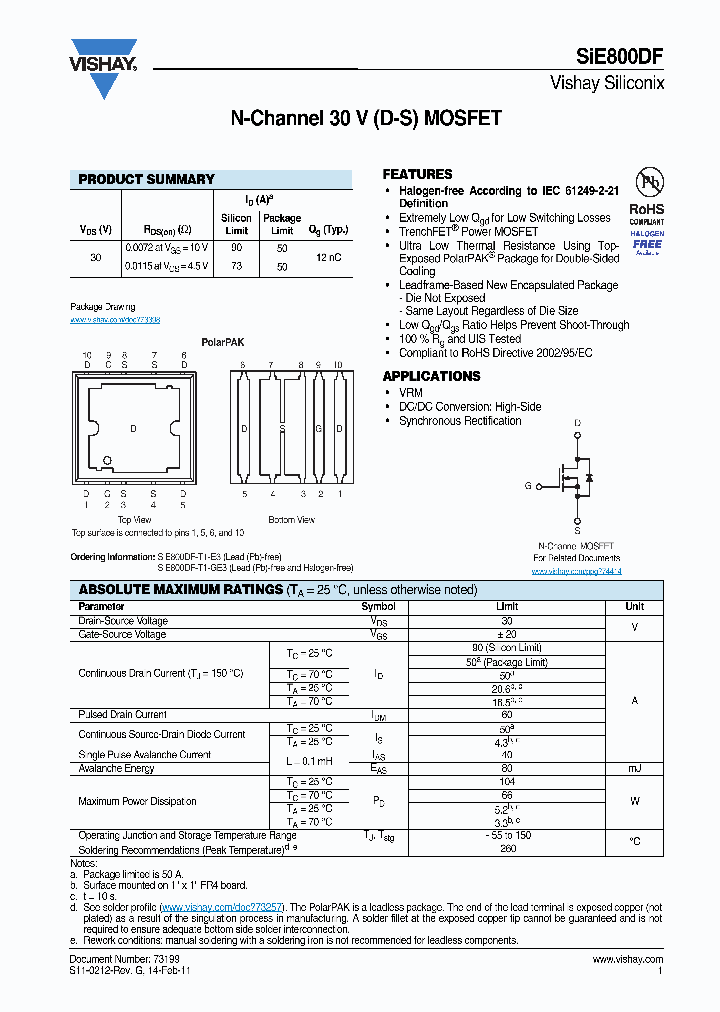 SIE800DF-T1-E3_6944029.PDF Datasheet