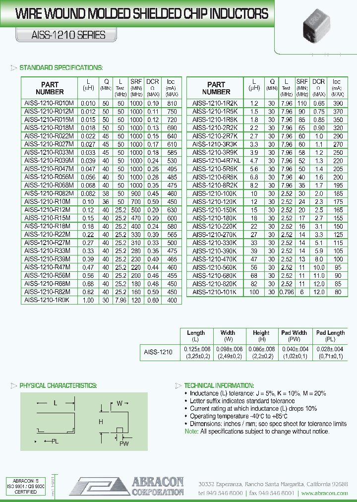 AISS-1210-R082M_6806834.PDF Datasheet