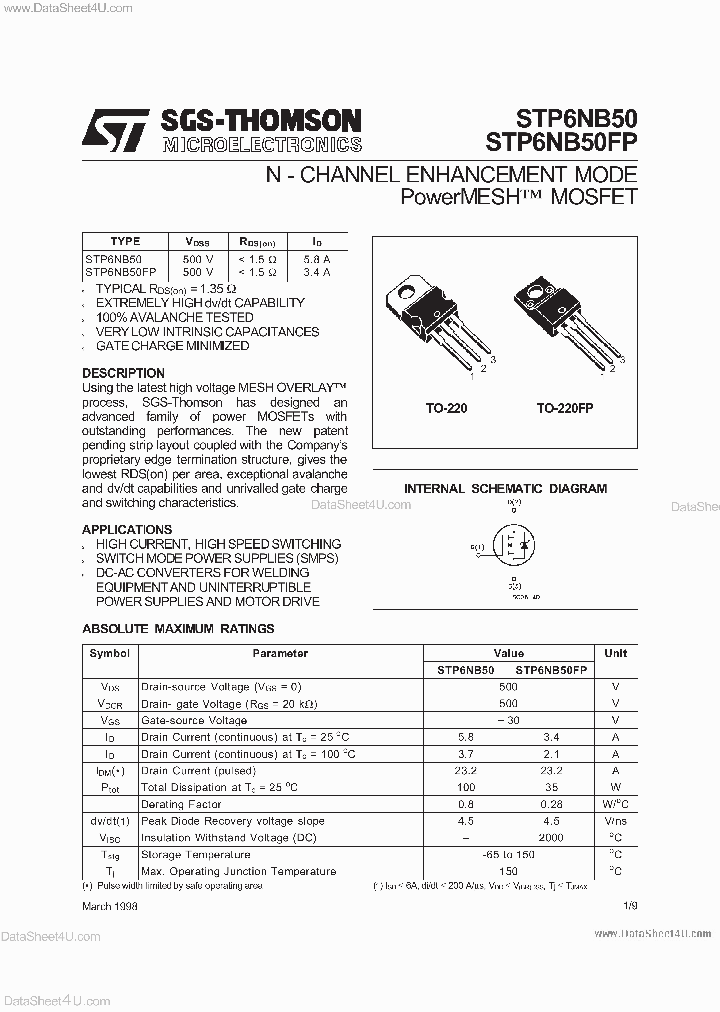 STP6NB50_6948415.PDF Datasheet