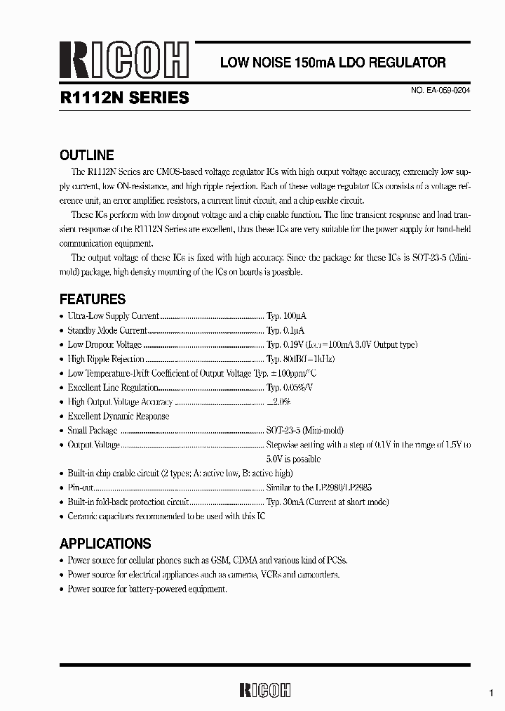 R1112N491A-TR-FA_6815164.PDF Datasheet