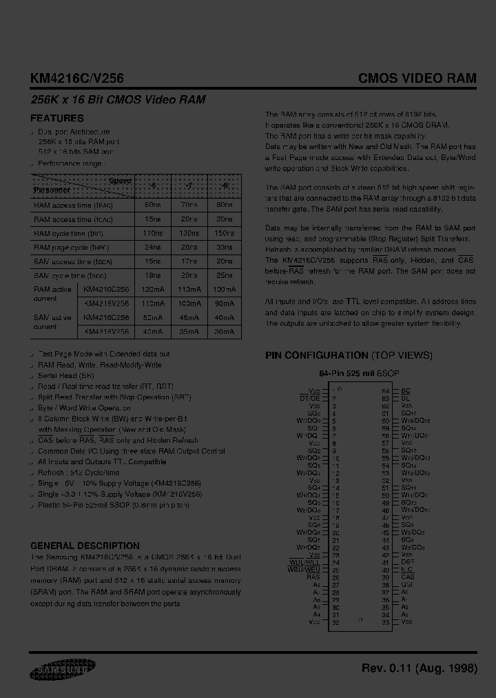 KM4216V256_6814567.PDF Datasheet