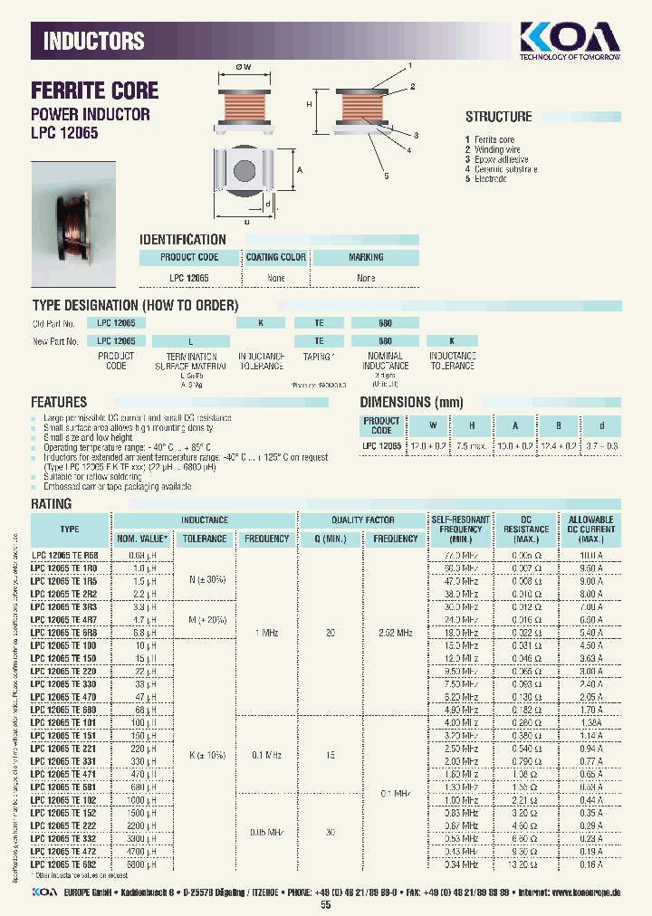 LPC12065ELTE101K_6818856.PDF Datasheet