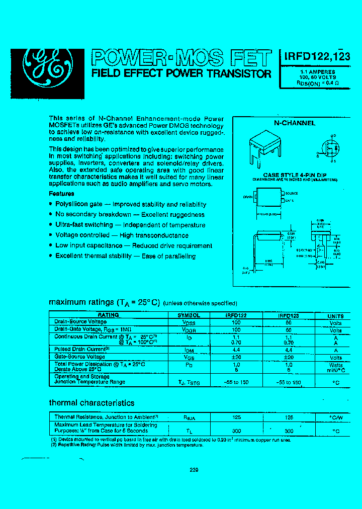 IRFD122_6949848.PDF Datasheet