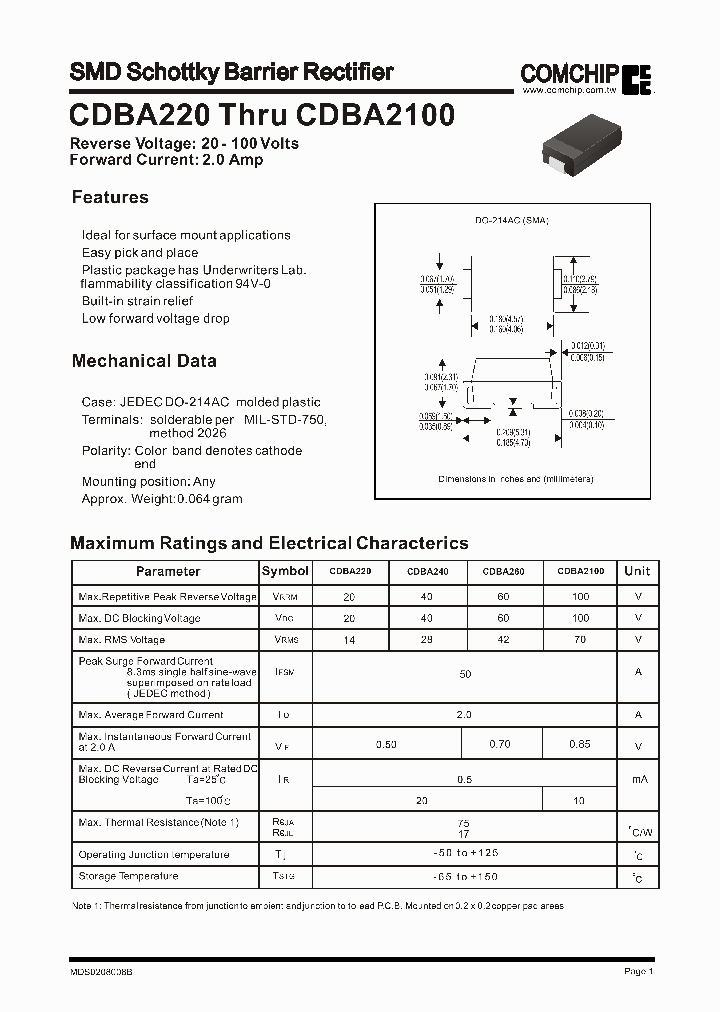 CDBA2100_6834466.PDF Datasheet