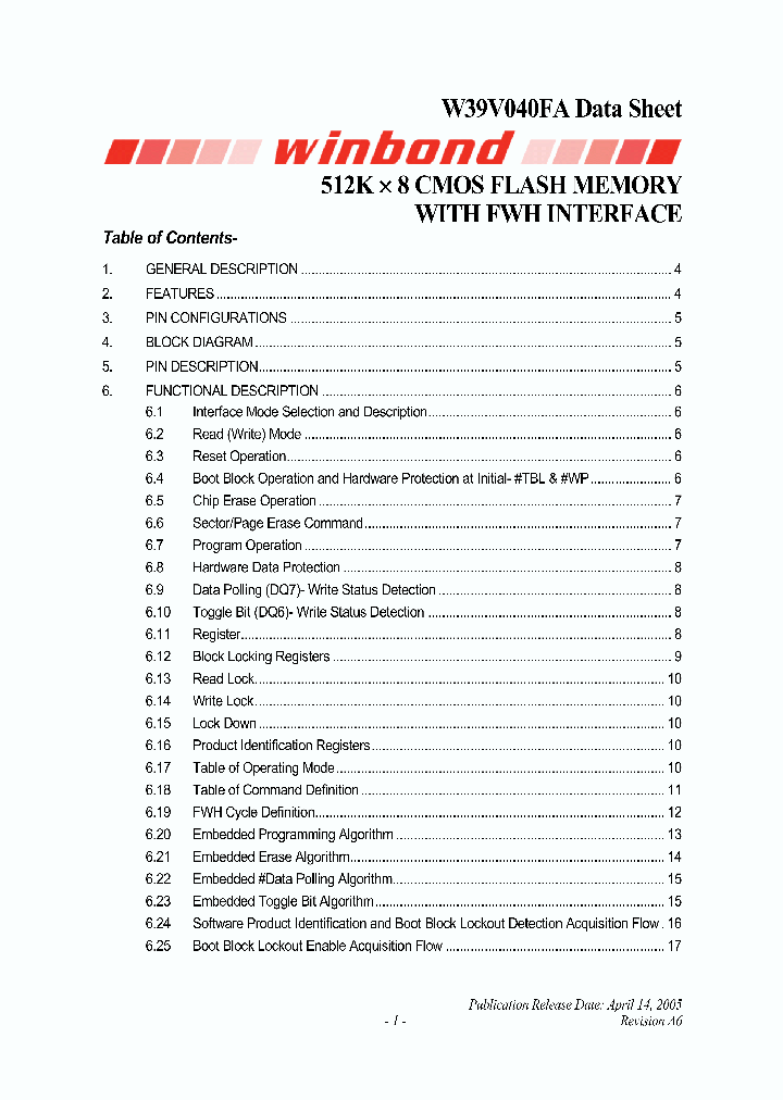 W39V040FATZ_6836345.PDF Datasheet