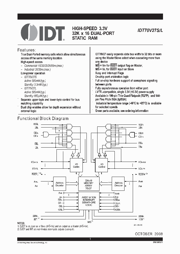 70V27L20PFG_6840253.PDF Datasheet