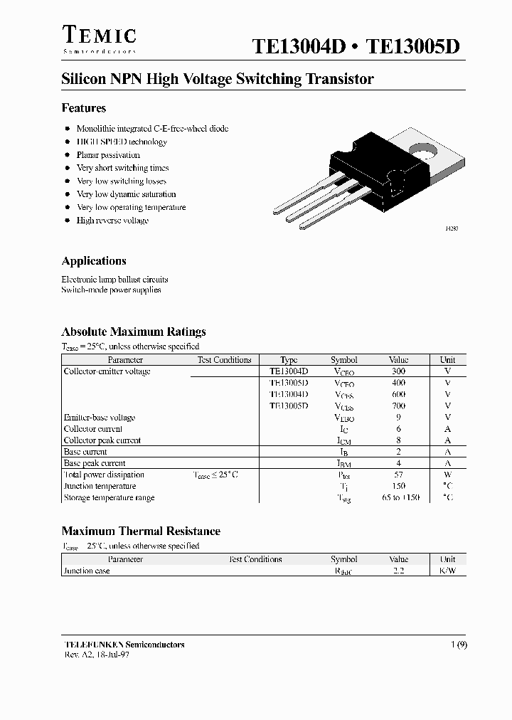 TE13005D_6866798.PDF Datasheet