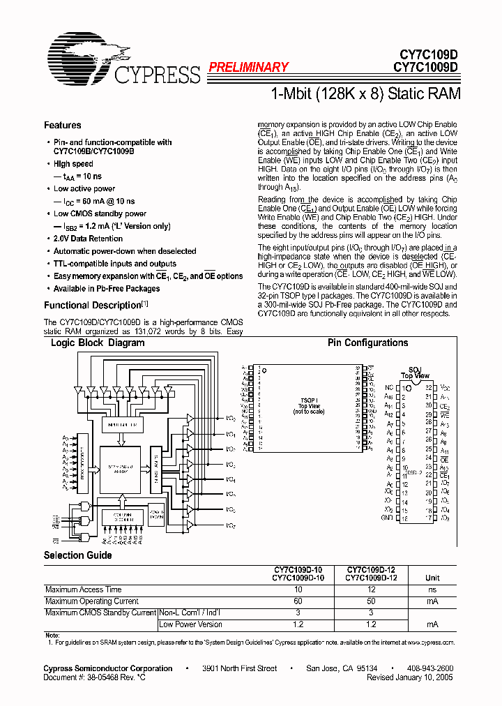 CY7C109D-10ZXC_6876862.PDF Datasheet