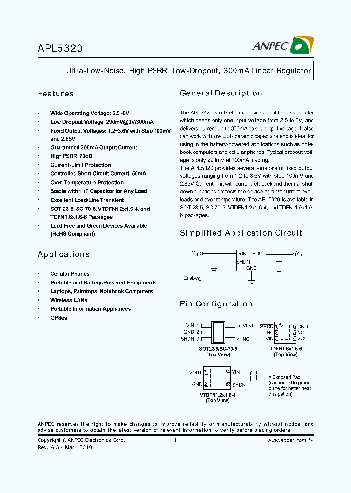 ANPECELECTRONICSCORP-APL532036S5I-TRG_6899338.PDF Datasheet