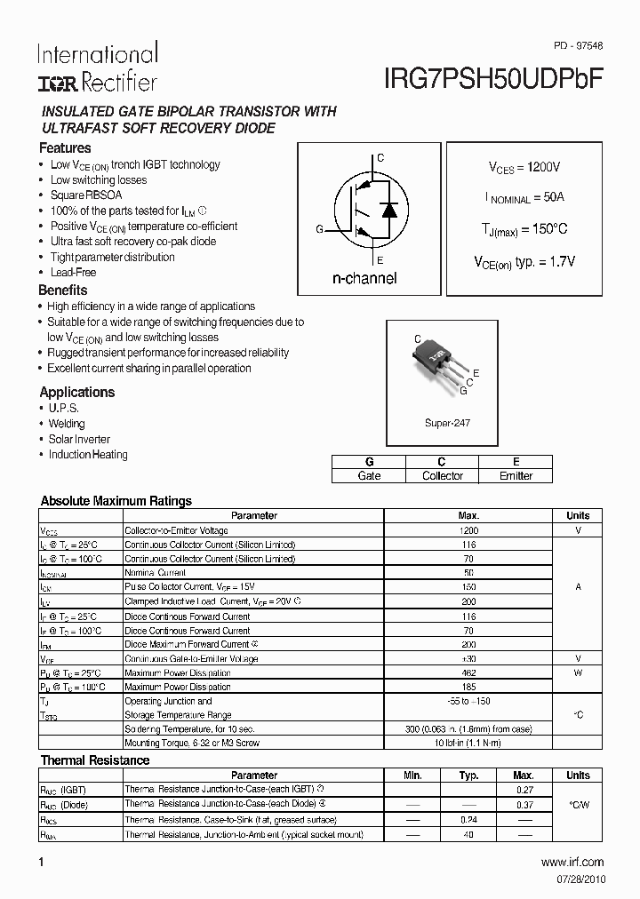 IRG7PSH50UDPBF_6957604.PDF Datasheet