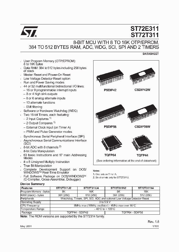 ST72E311N4D0_6904091.PDF Datasheet