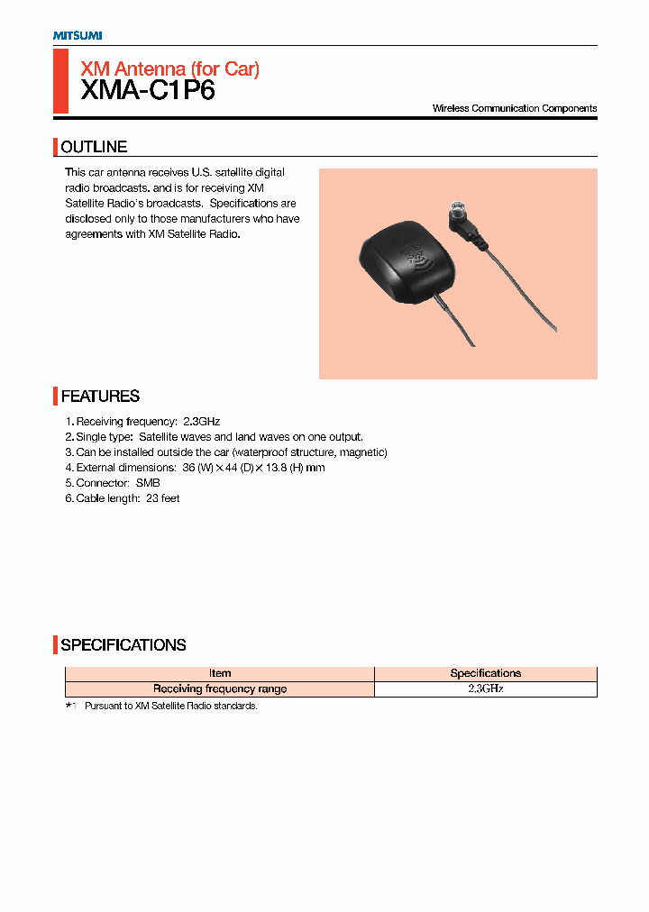 XMA-C1P6_6958394.PDF Datasheet