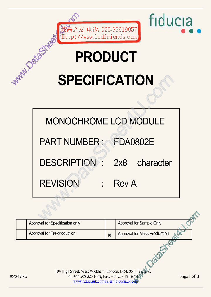 FDA0802E_6958410.PDF Datasheet