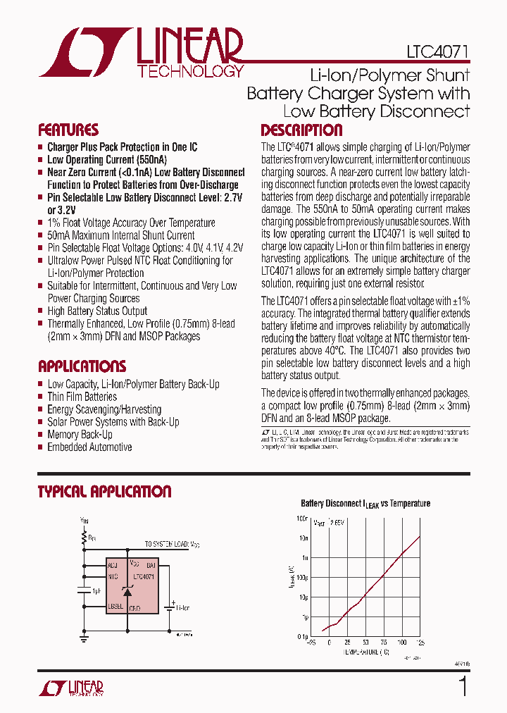 LTC4071IDDBTRMPBF_6938425.PDF Datasheet