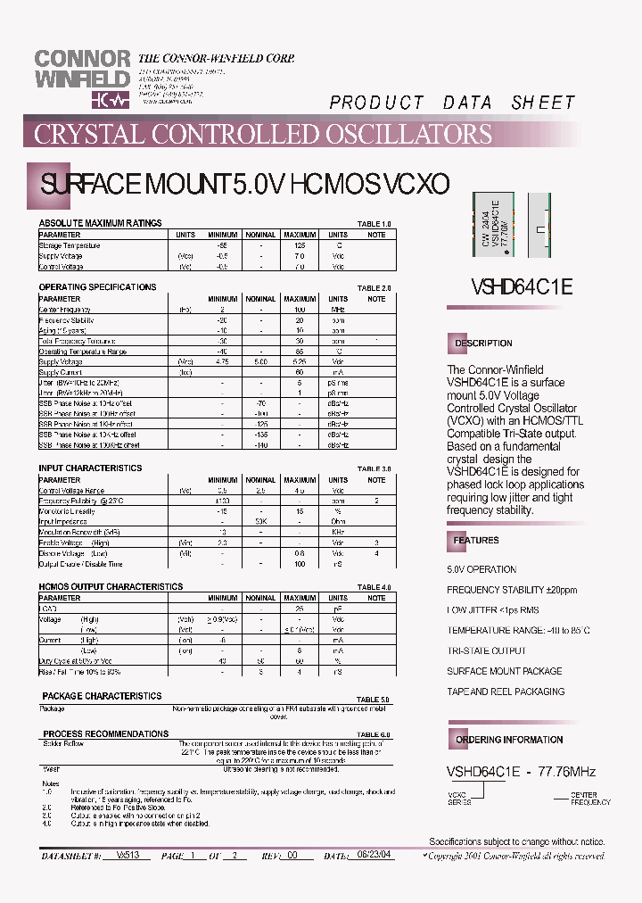 VSHD64C1E-7776MHZ_6937780.PDF Datasheet