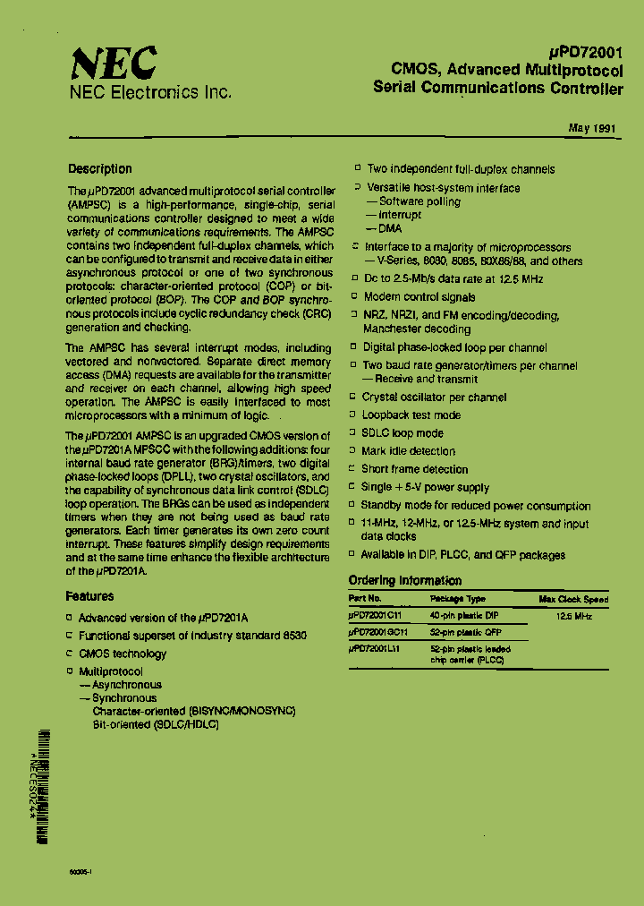 UPD72001C11_6942505.PDF Datasheet