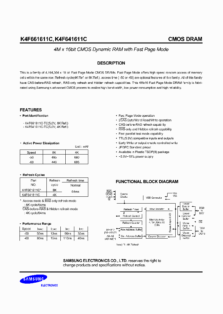 K4F661611C-TC500_6951400.PDF Datasheet