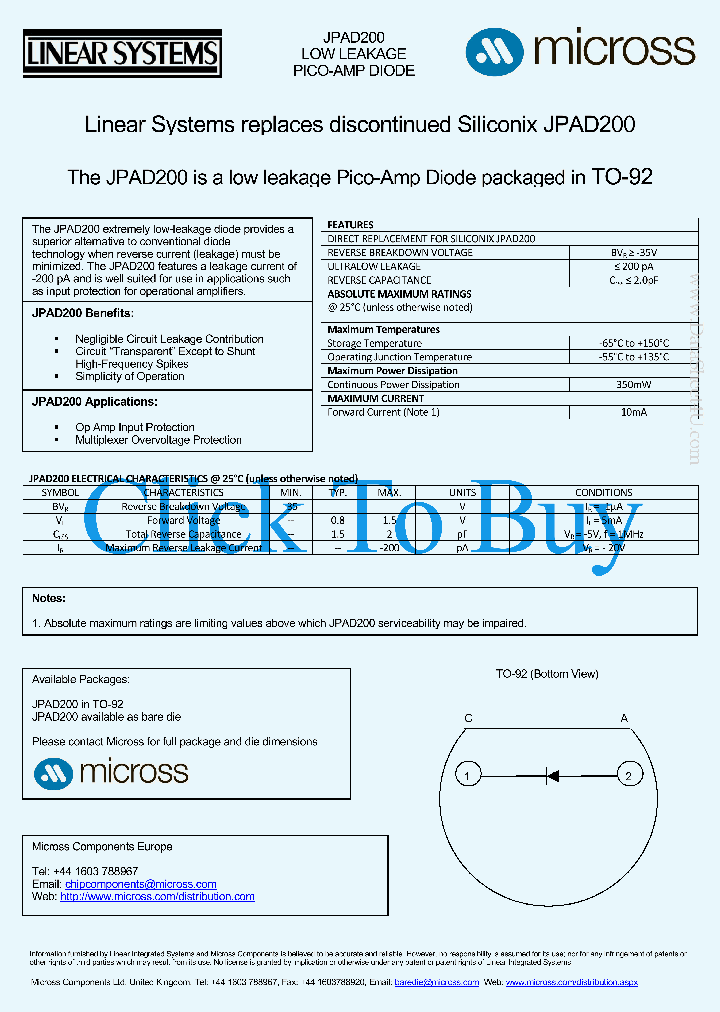 JPAD200_6965475.PDF Datasheet